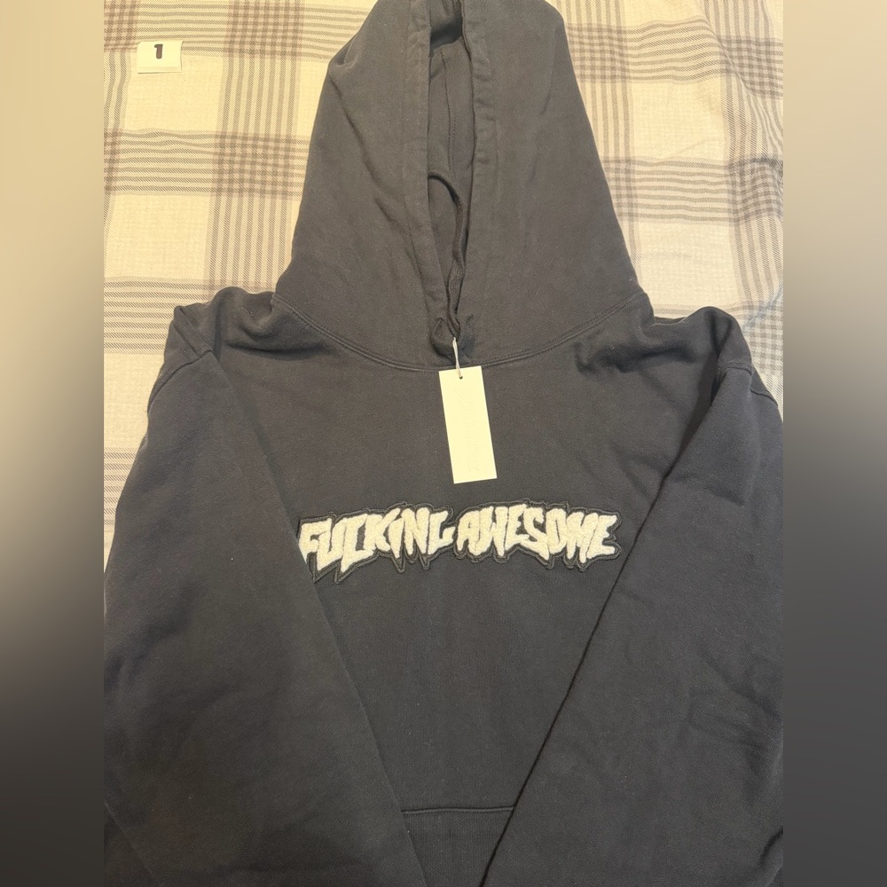 FA Black Cotton Hoodie